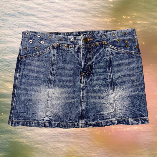 Y2k Denim Mini Skirt