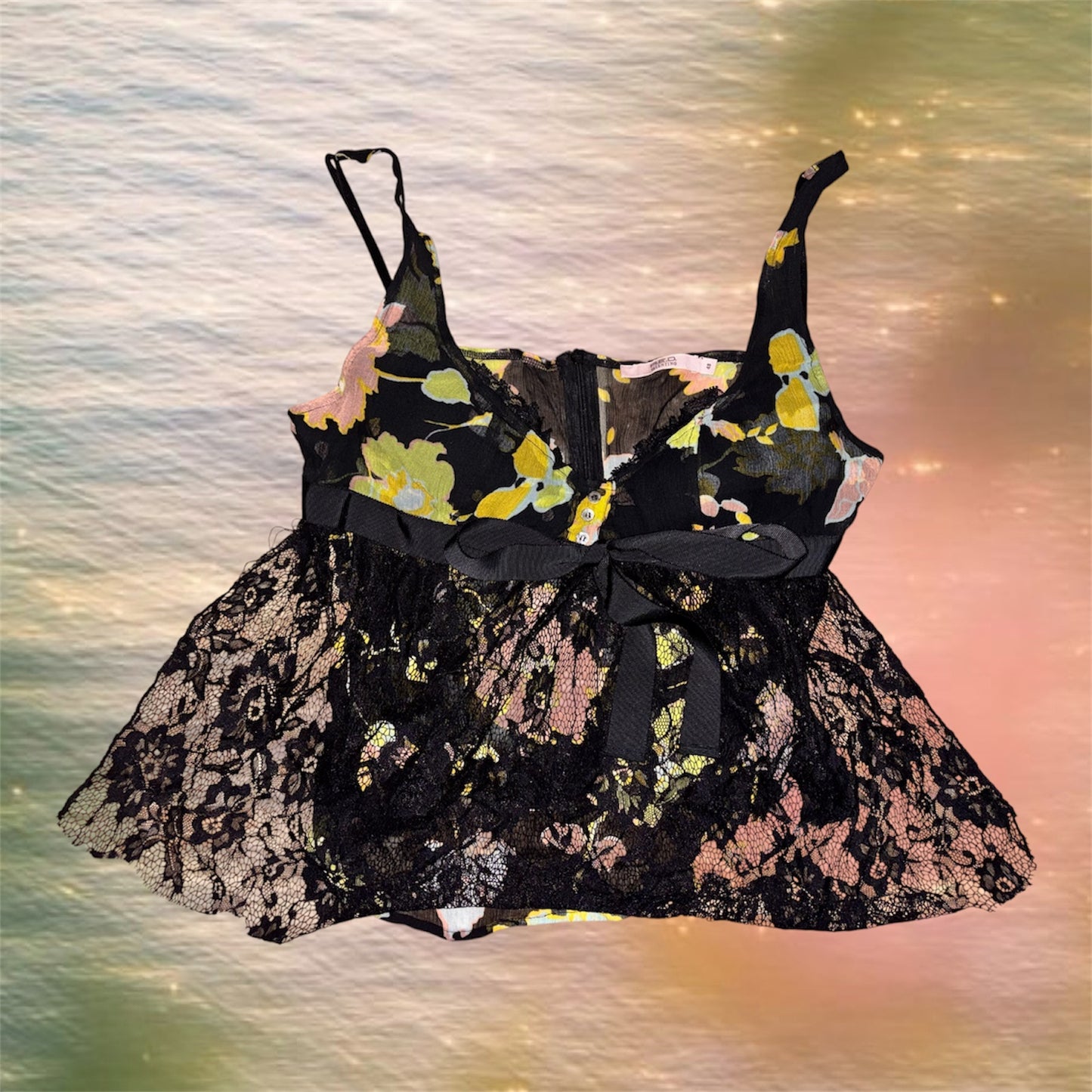 Italian Floral Babydoll Top