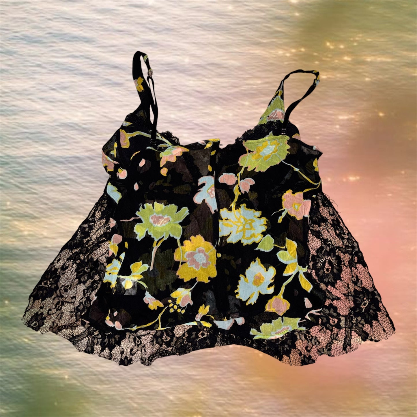 Italian Floral Babydoll Top