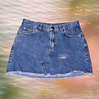Italian Y2K Denim Mini Skirt
