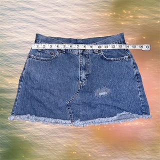 Italian Y2K Denim Mini Skirt
