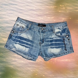 Y2K Embroidered Shorts