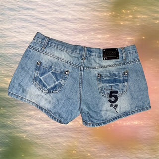 Y2K Embroidered Shorts