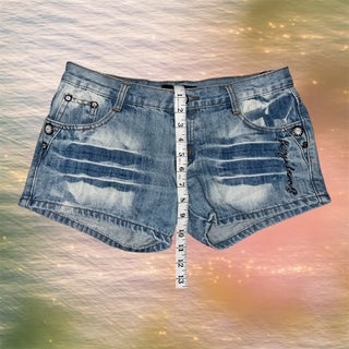 Y2K Embroidered Shorts
