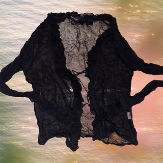 Whimsy Sheer Tie Front Top