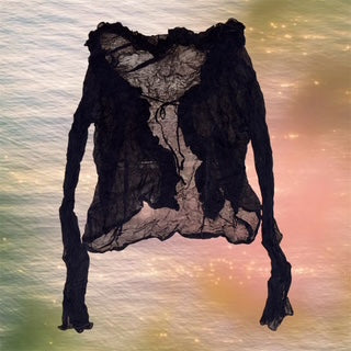 Whimsy Sheer Tie Front Top