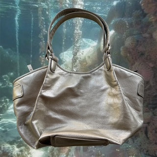 CANCER COLLECTION Y2K Gold Chrome Purse