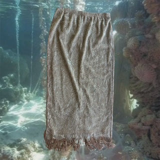 CANCER COLLECTION Midi Fringe Skirt