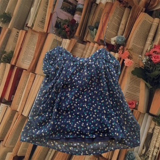 CANCER COLLECTION American Eagle blue babydoll cami