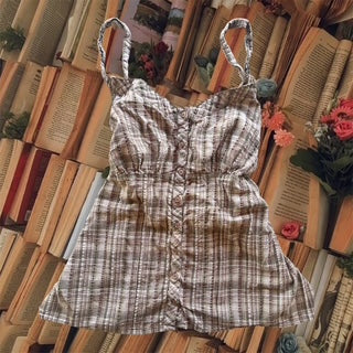 CANCER COLLECTION Plaid Babydoll Top