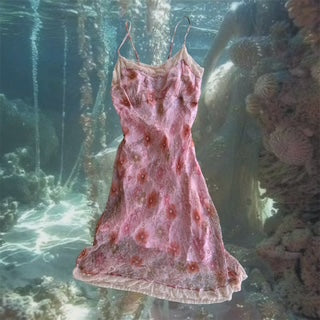 CANCER COLLECTION Vintage Pink Floral Midi Dress