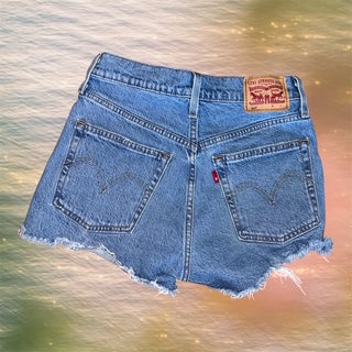 501 Levi Distressed Shorts