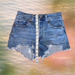 501 Levi Distressed Shorts