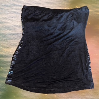 Bebe Sequin Strapless Top