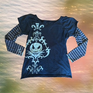 Grunge Jack Skeleton Long Sleeve Top