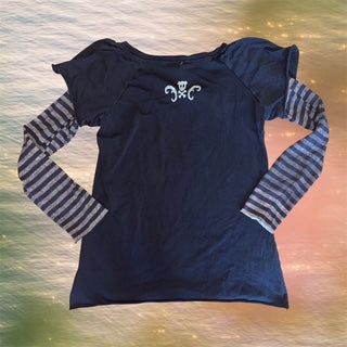 Grunge Jack Skeleton Long Sleeve Top