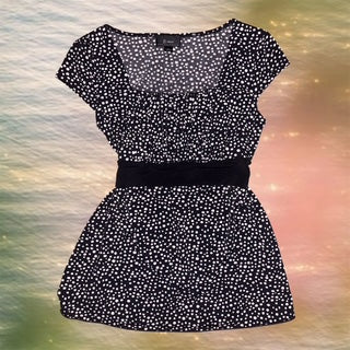 Polka Dot Babydoll Top