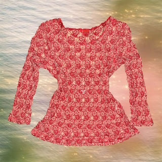 Lace Floral Long Sleeve