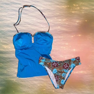 Tropical Tankini Swim Set