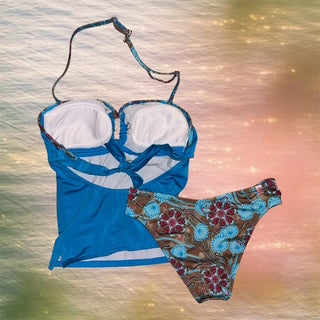 Tropical Tankini Swim Set