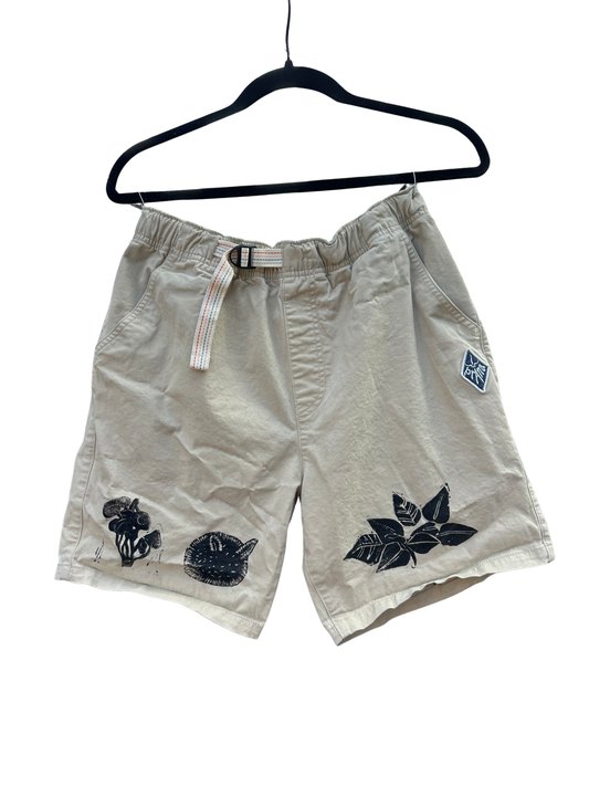 prana khaki shorts