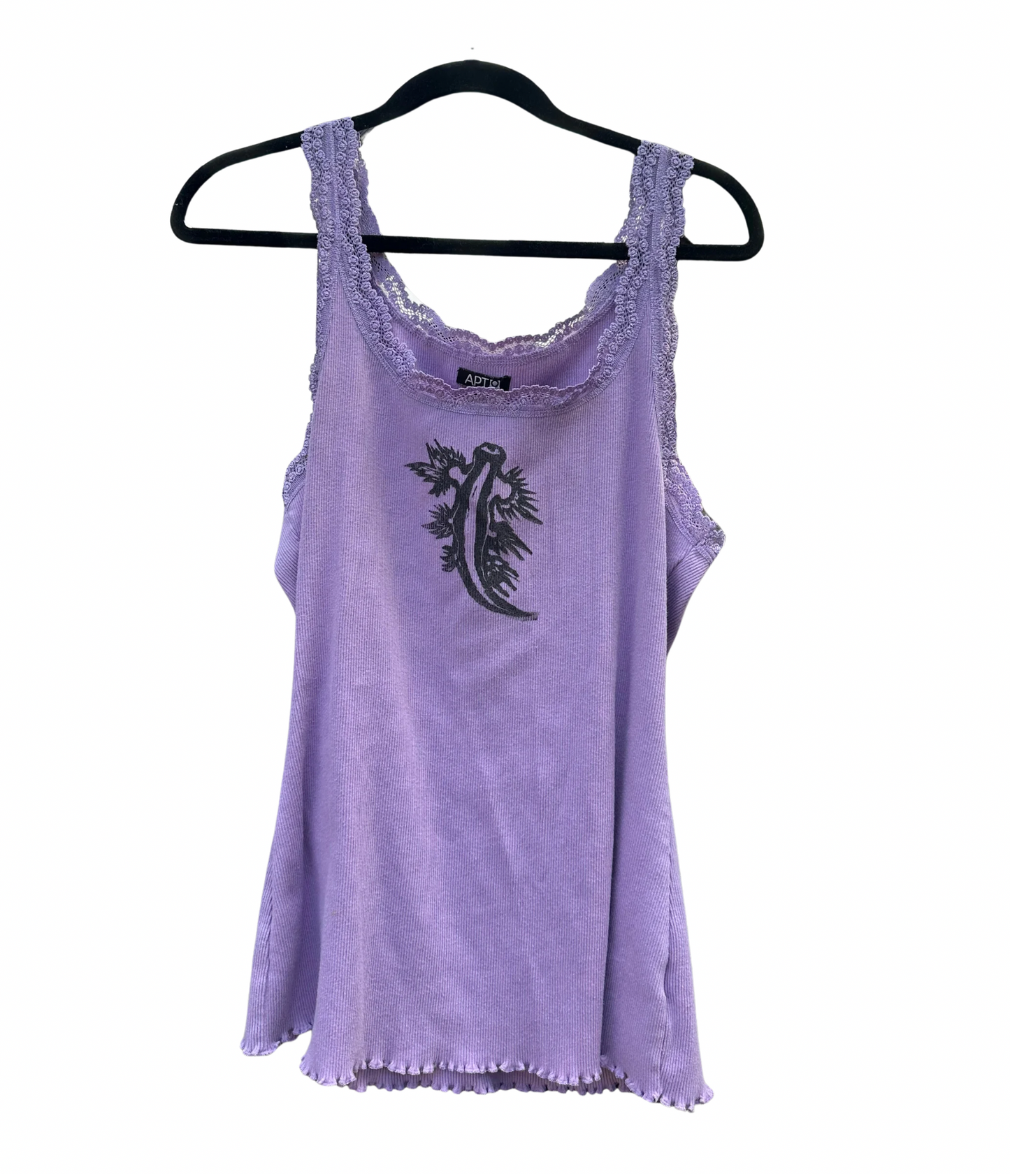 purple lace tank with nudibranch