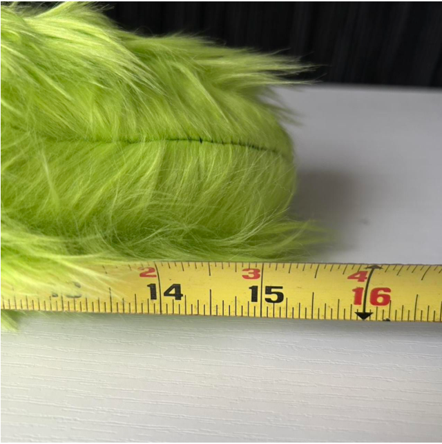3PM Handmade UV Reactive Neon Green Fur Bag Charm / Tail