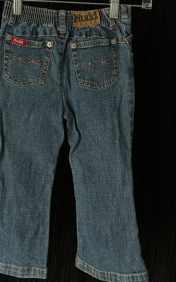 Butterfly & Floral 2000s Mudd Girl's Deadstock Whimsical Jeans - Size 4T