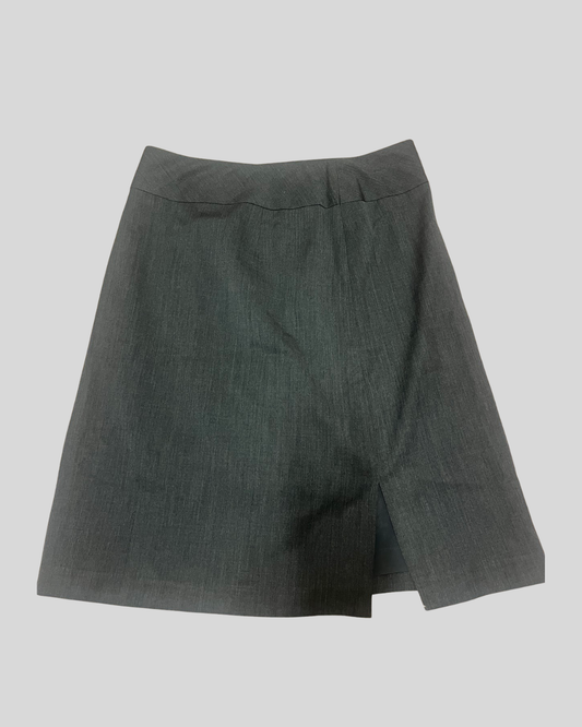 Gray Pencil Skirt