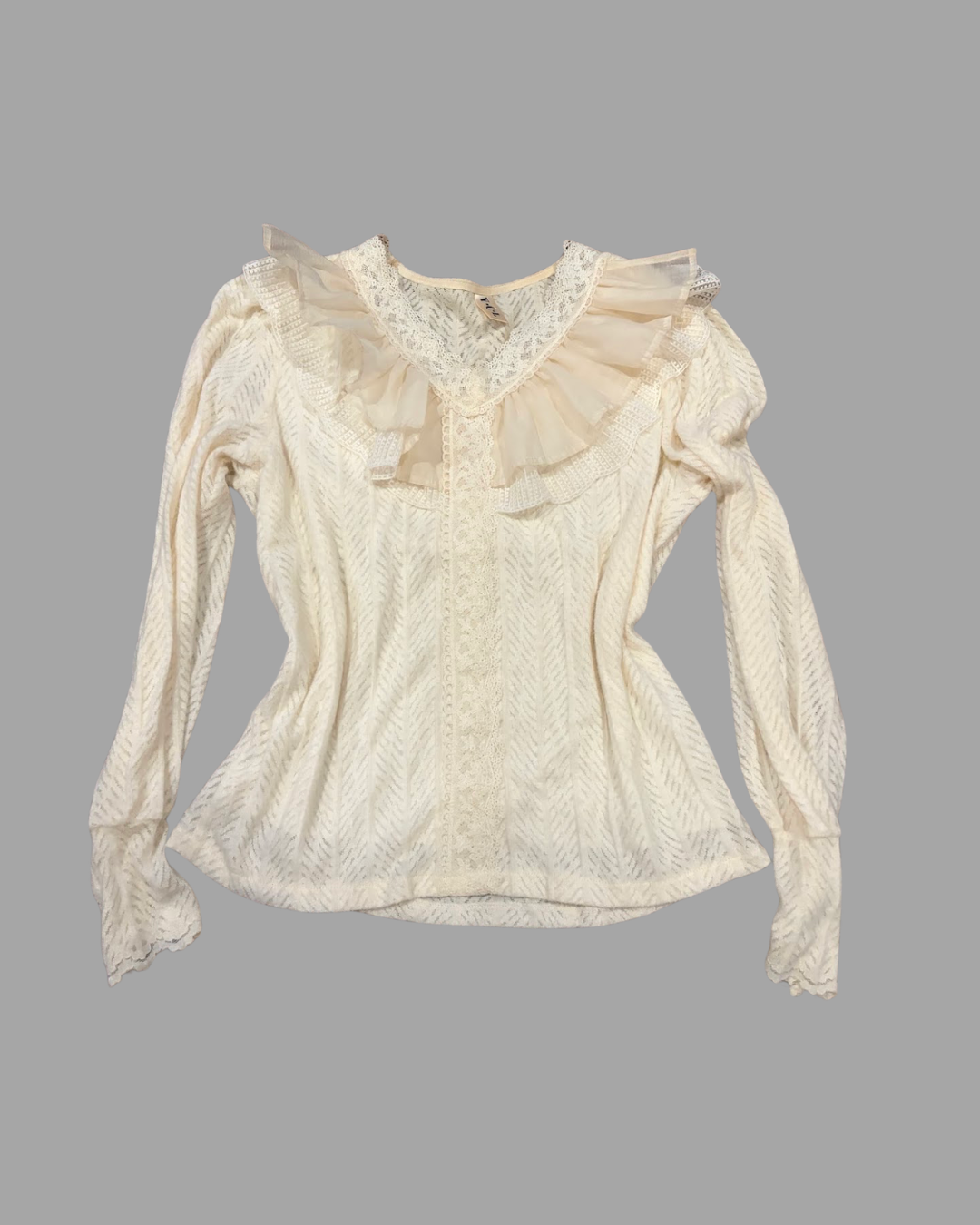 Ribbon Collar Blouse