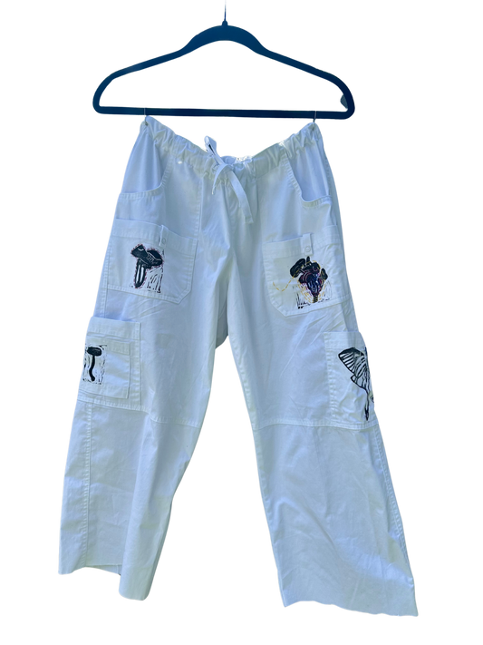 women's white cargo pants